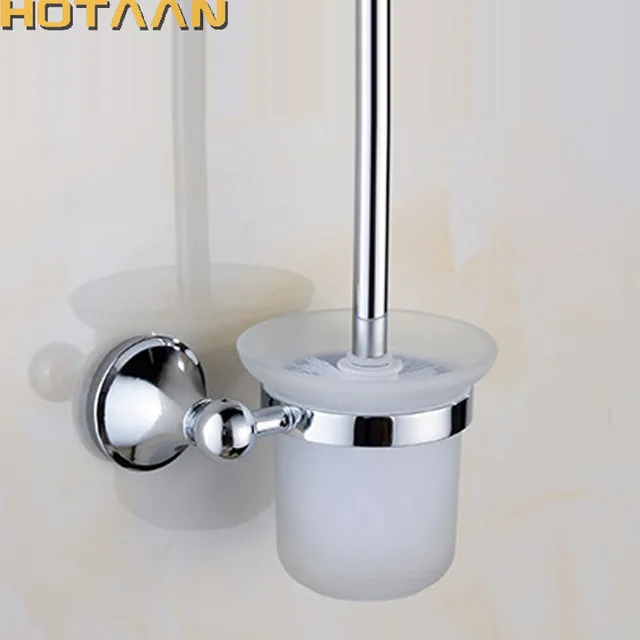Free Shipping wall mounted chrome Toilet Brush Holder,stainless steel