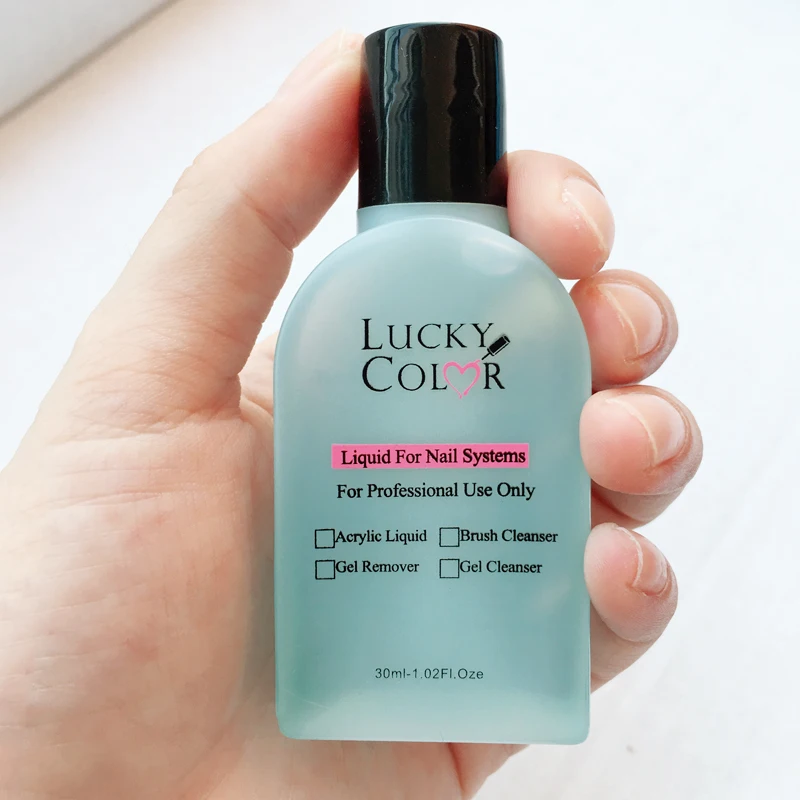 Lucky color обезжириватель для ногтей Гель-лак для удаления УФ-лака Очиститель гель Замачивание для дизайна ногтей 1 бутылка 30 50 мл