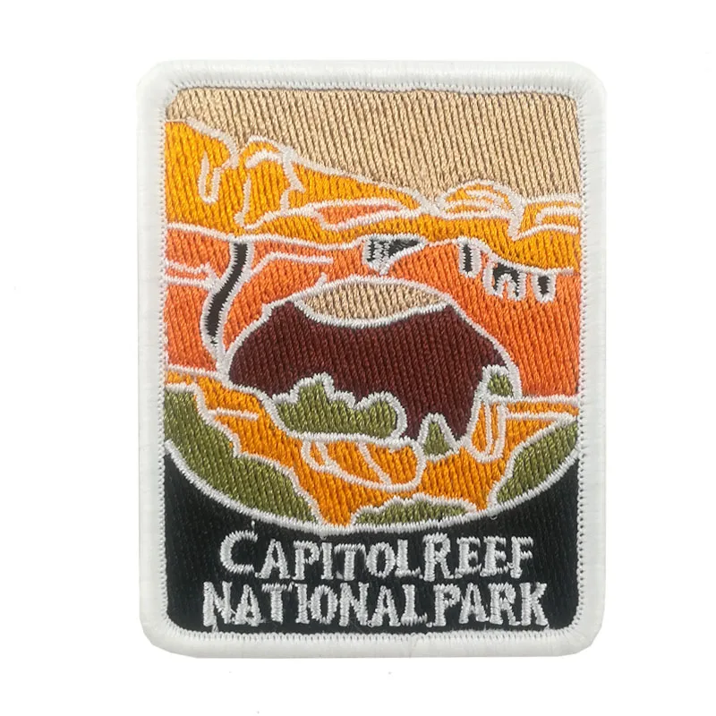 3&quot CAPITOL REEF PATCH Travel Souvenirs NATIONAL PARK chest transfer Embroidered Iron On Badge for Clothing Clothes |