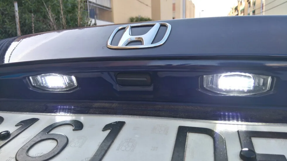 Белый светодиодный номерной знак без ошибок 18SMD светильник Honda Civic EM2/ES7 City Legend Accord