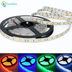 SMD 5050 Светодиодные ленты 5 м 60LED/M DC12V гибкая лента диода Клейкие ленты RGB белый теплый белый красный зеленый синий желтый свет