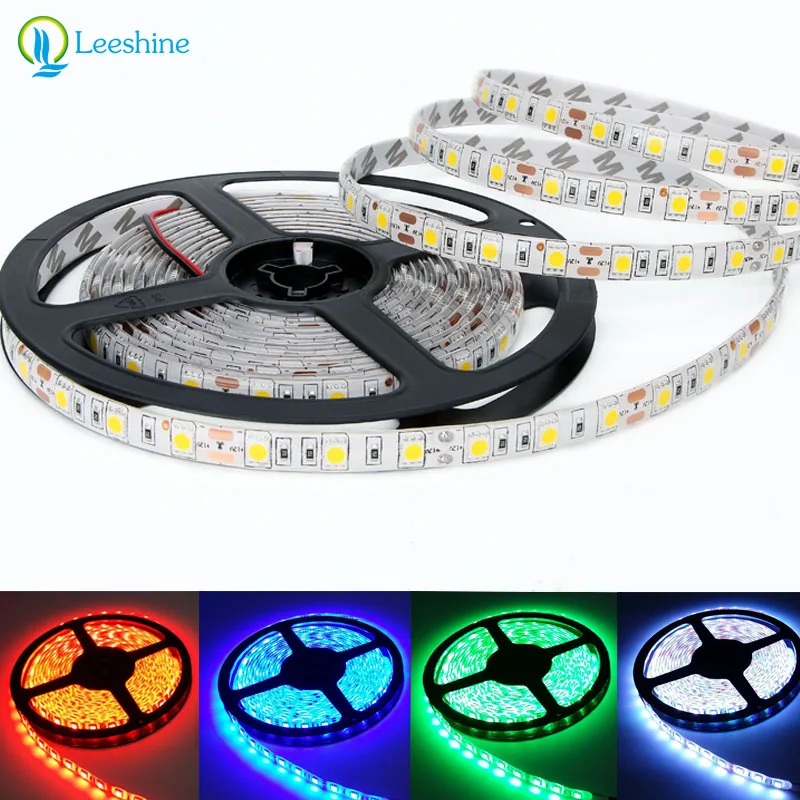 SMD 5050 font b LED b font font b Strip b font 5M 60led m DC12V