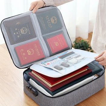 

Super Capacity Many Layer Document Storage Bag Wareproof Ticket File Account Passport password Sorting Bag For Travel Home