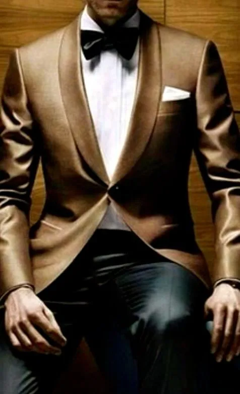 2016 новое поступление Slim Fit коричневый жениха Смокинги для женихов 2 шт. ужин пиджак мужские свадебные костюмы для выпускного дружки костюм