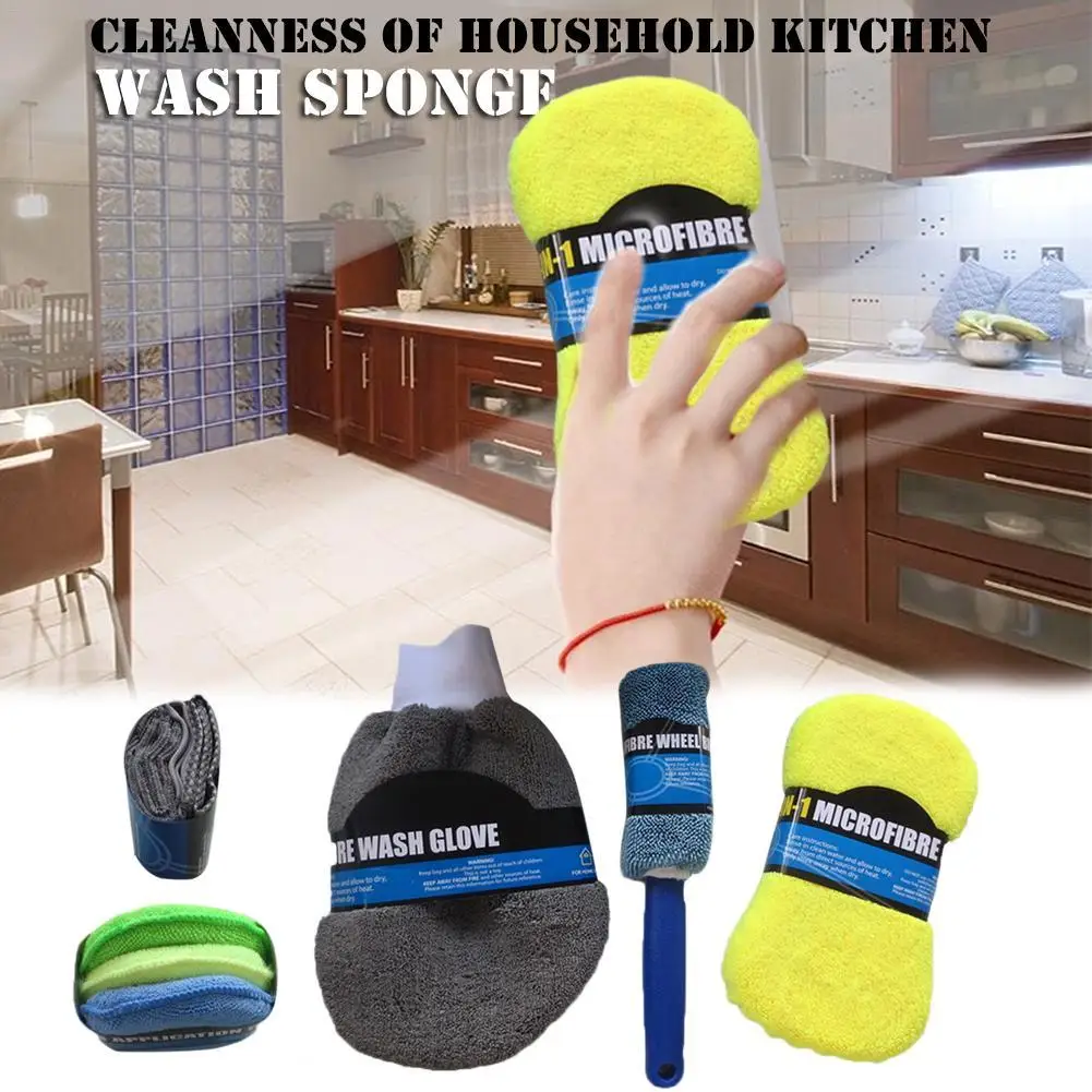 Set Car Washing Microfiber Car Wash Cleaning Kit Microfiber Towels