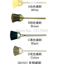 Differnt цвета 4 шт./компл. 10 компл./упак. щетиной чашки кисти, кисть для полировки GH101 для вращающихся инструментов