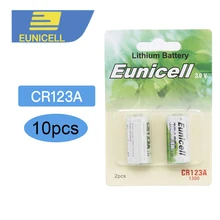 

10pcs CR123A 16430 CR 123A CR17345 KL23a VL123A DL123A 5018LC EL123AP SF123 3V Non-Rechargeable 1400mAh Lithium Battery