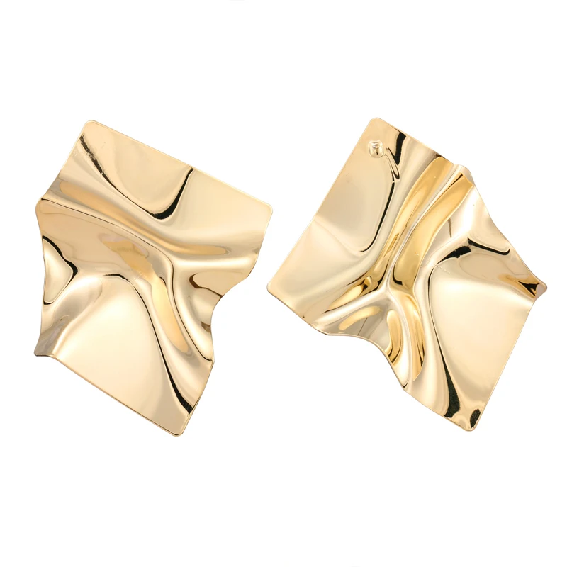 Yhpup трендовые модные брендовые Необычные витые Очаровательные золотые серьги-гвоздики для женщин вечерние ювелирные изделия pendientes mujer moda
