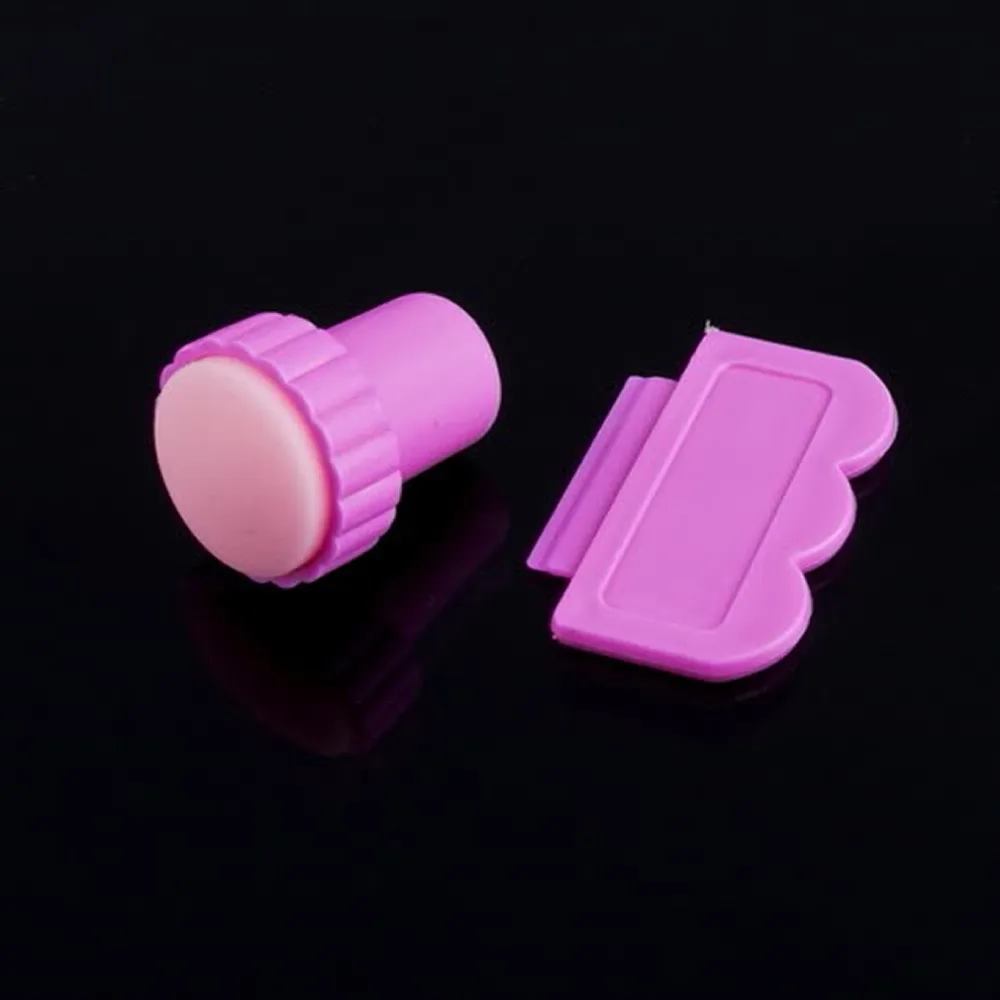 

Nail Art Image Stamp Stamping Plates Manicure Set For DIY +1 Stamper + 1 Scraper Nail Stamp Kit