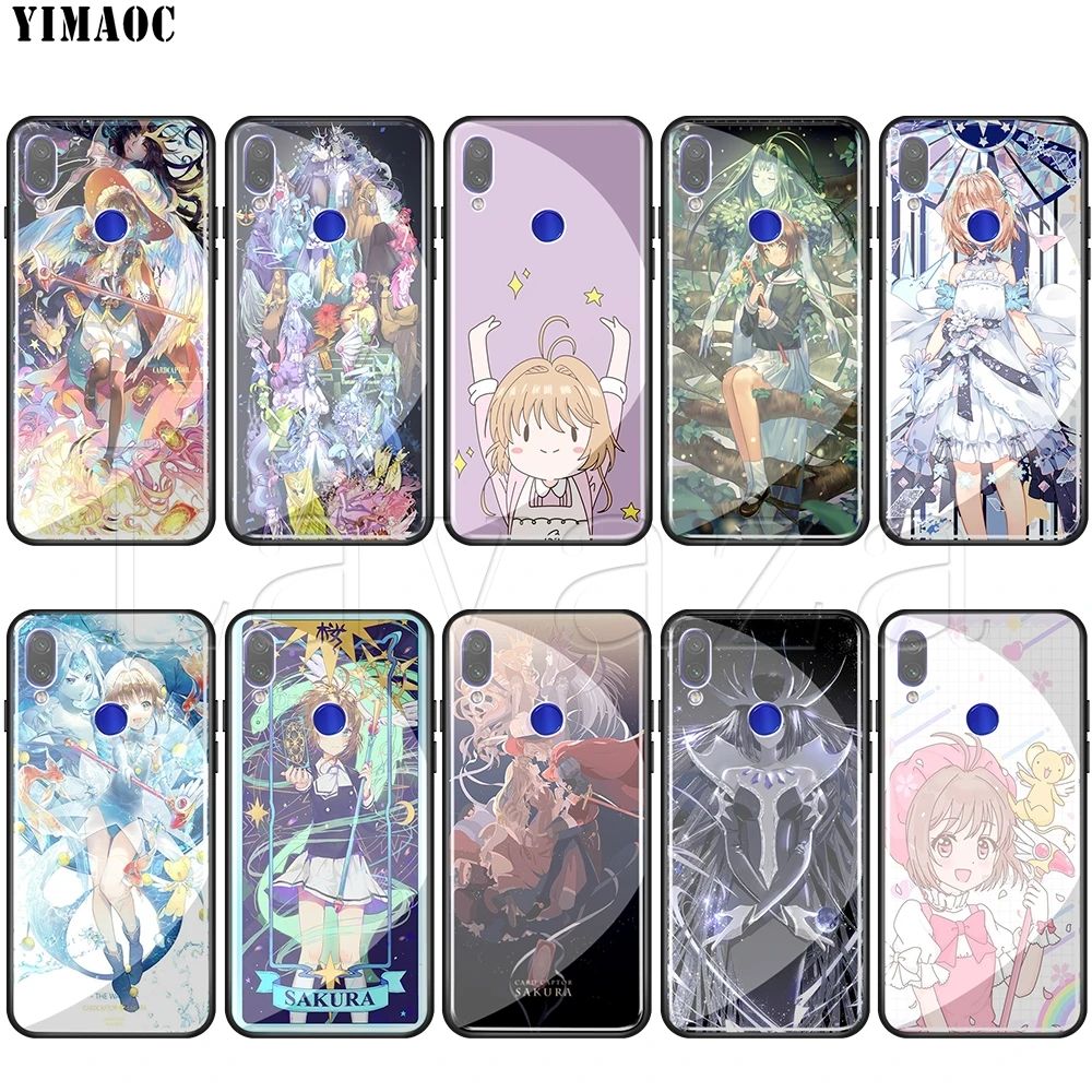 

Lavaza Card Captor Sakura Tempered glass TPU Case for Redmi Note 4X 5 6 6A 7 Pocophone F1