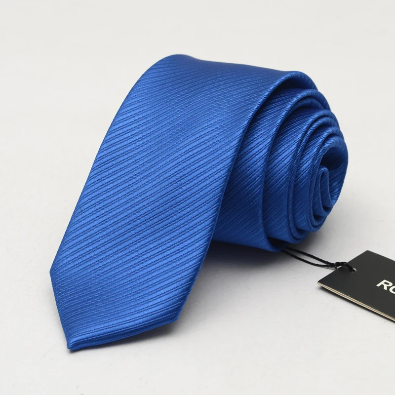 

Fashion 6cm Narrow edition Ties for Men Wedding Men's Casual Necktie Skinny Brand Neckties Blue Striped Microfiber Ties Gift