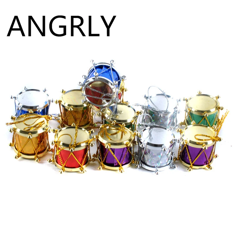 Christmas Tree Decorations Ornaments Small Drums Wedding Favors Gifts