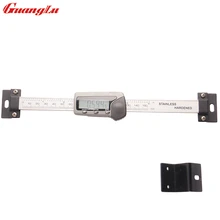 GUANGLU цифровые весы горизонтальный тип 0-150 мм нержавеющая сталь ЖК-дисплей дюймов/мм инструменты для машинистов