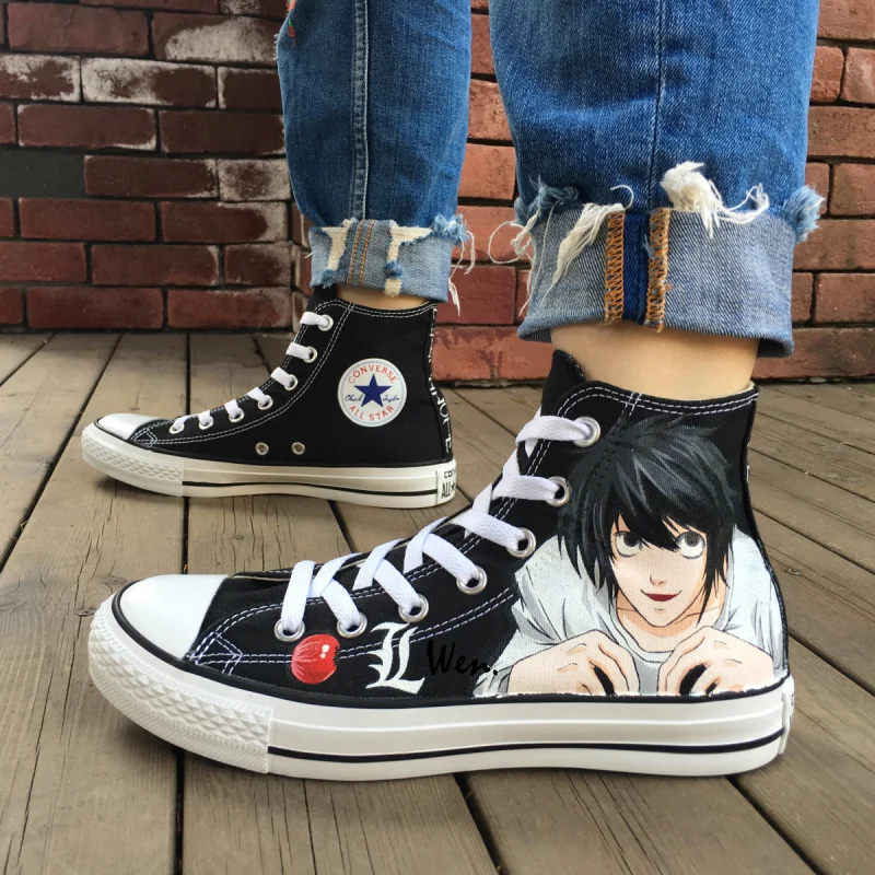Tctonw Converse Star Design All Note Personnalisé Anime Death Chaussures tqf85x
