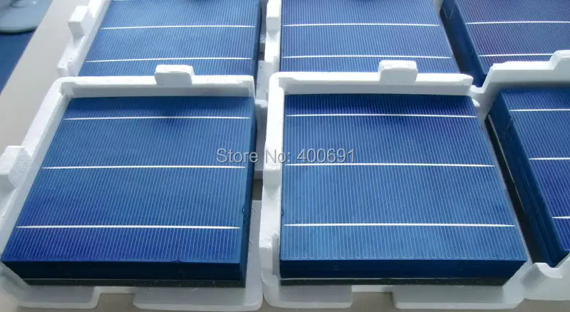 400 шт./лот дешево класс поли солнечные элементы для солнечной панели модуль, 16-17% эффективность, 3 шины, 3,9 Вт,, CE