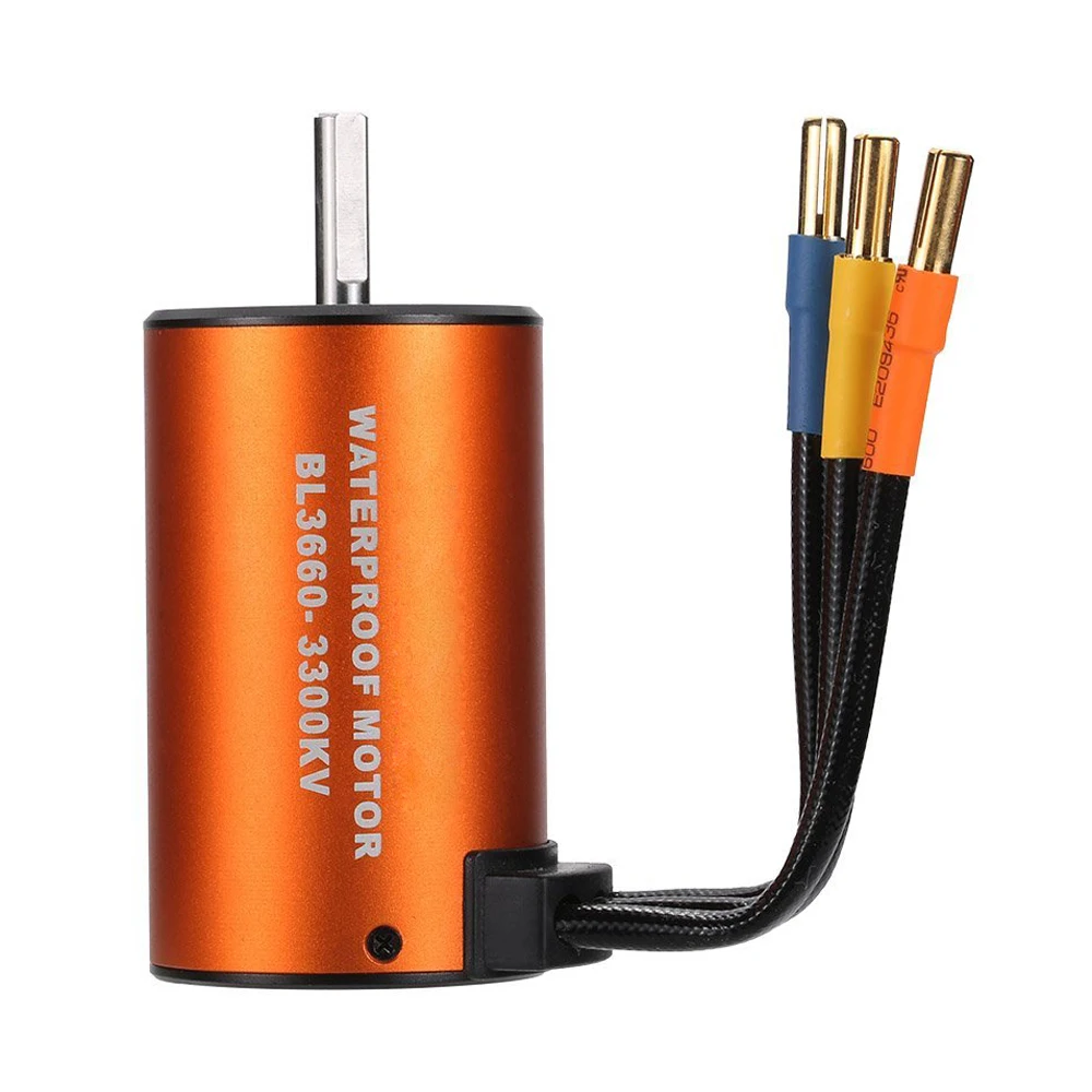 

New 3660 3300KV Waterproof Brushless Motor for 1/10 RC Car Truck Crawler