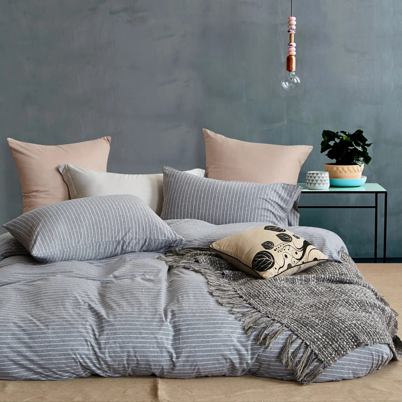 Svetanya knitted Cotton naked Bedding sets Fitted Sheet twin full queen king size Bedlinen