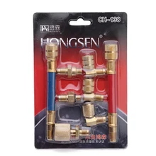 Adaptador de Aire Acondicionado automotriz CT-138 Múltiple R12 R134a Adaptador de Conector
