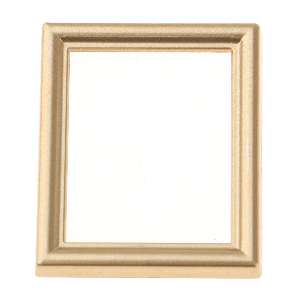 1/12 Picture Frames Hanging Photo Painting Frame Crafts for Dollhouse Art Deco Home Corridor Bedroom Accessory