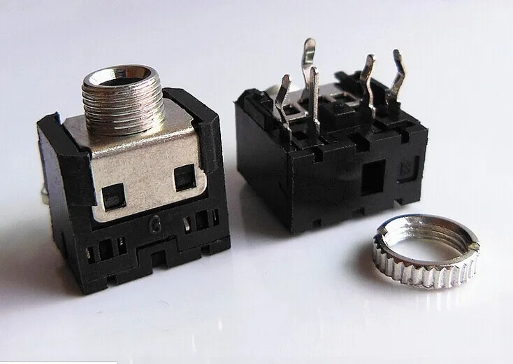 10PCS 3 5mm Female Audio Connector 5 Pin DIP Headphone Jack Socket PJ 306M
