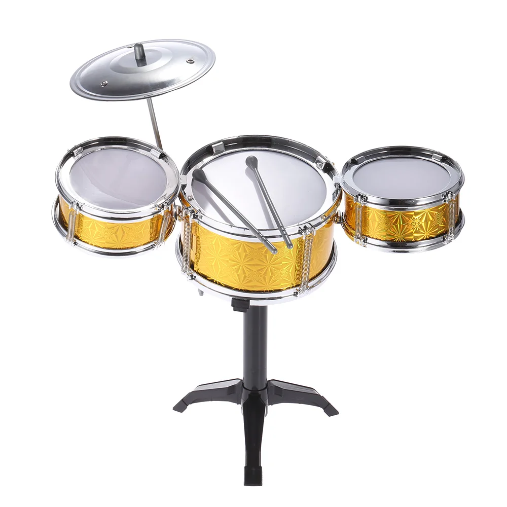 Kinder Kinder Desktop Drum Set 3 Trommeln Musical Instrument