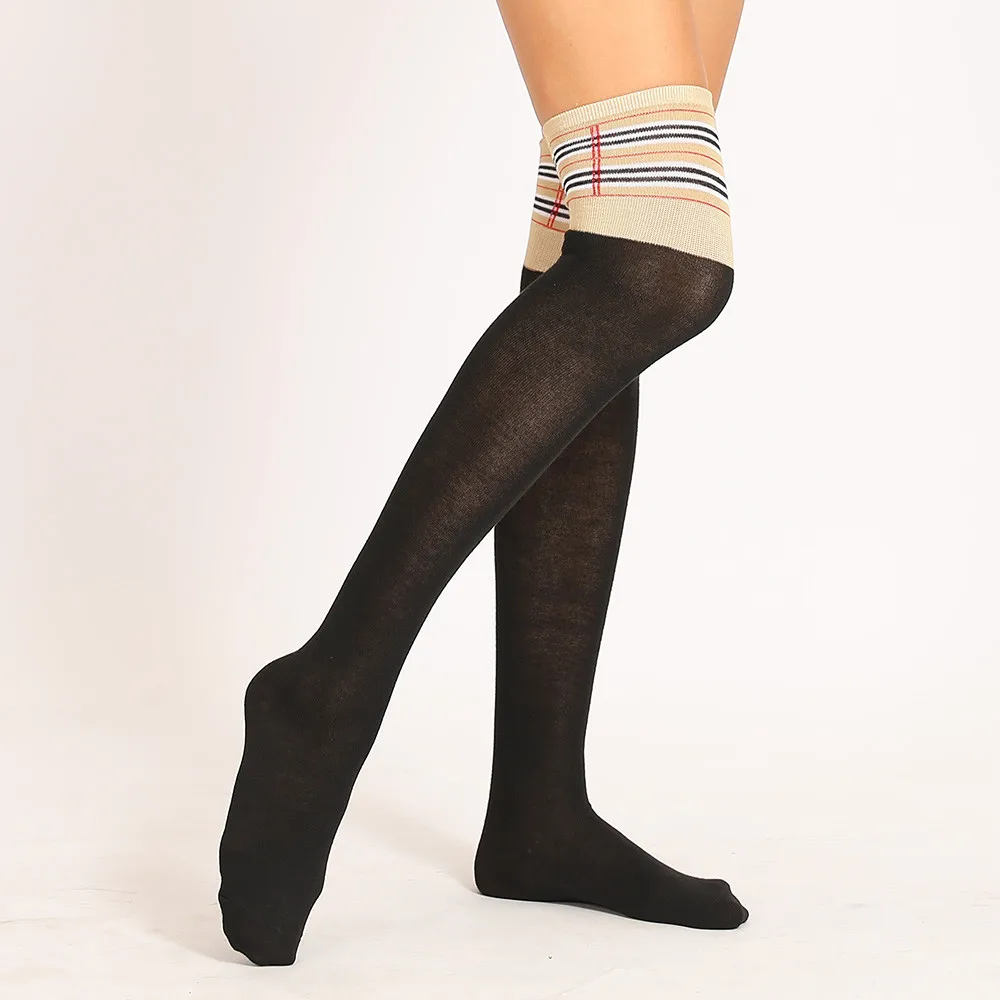Fashion Sexy Knee High Socks Women 2018 Kawaii Striped Thigh High Woman Compression Girls Long Socks Female Over The Knee Socks
