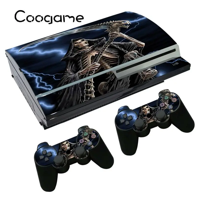 Death Skull Skin Sticker For Sony PS3 Fat Console For Playstation 3