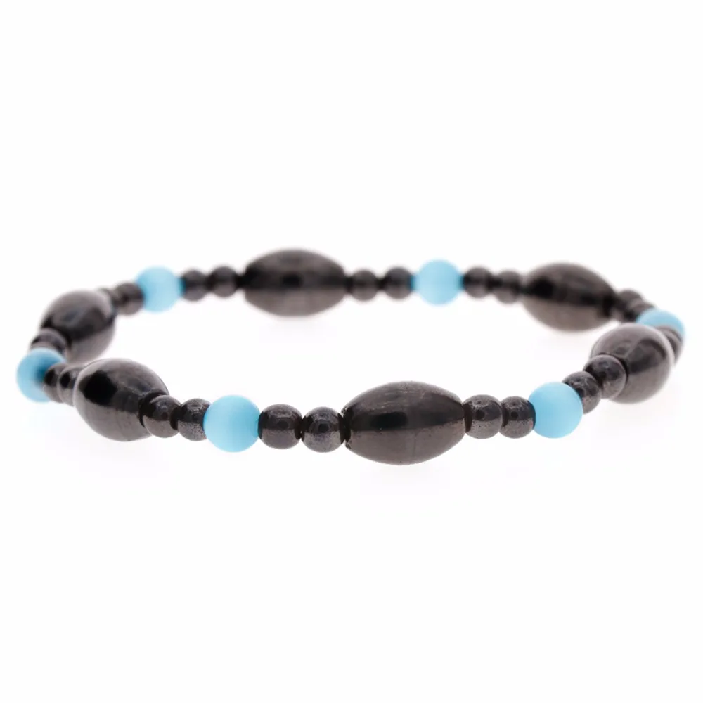 1 шт. биомагнетизм натуральная Магнитная терапия черный камень синий цвет