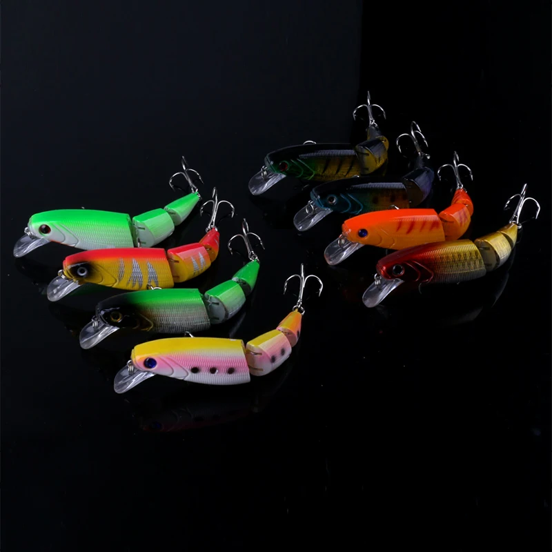 8PCS Jointed Minnow Fishing Lure Jerkbait Hard Swimbait 105mm 15g Lifelike Wobblers | Спорт и развлечения