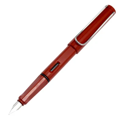 1 шт./лот коррекция осанки при письме авторучка 0,5 мм перьевая ручка с колпачком 0,38 мм на выбор студент Iraurita чернила ручки школьные принадлежности - Цвет: red