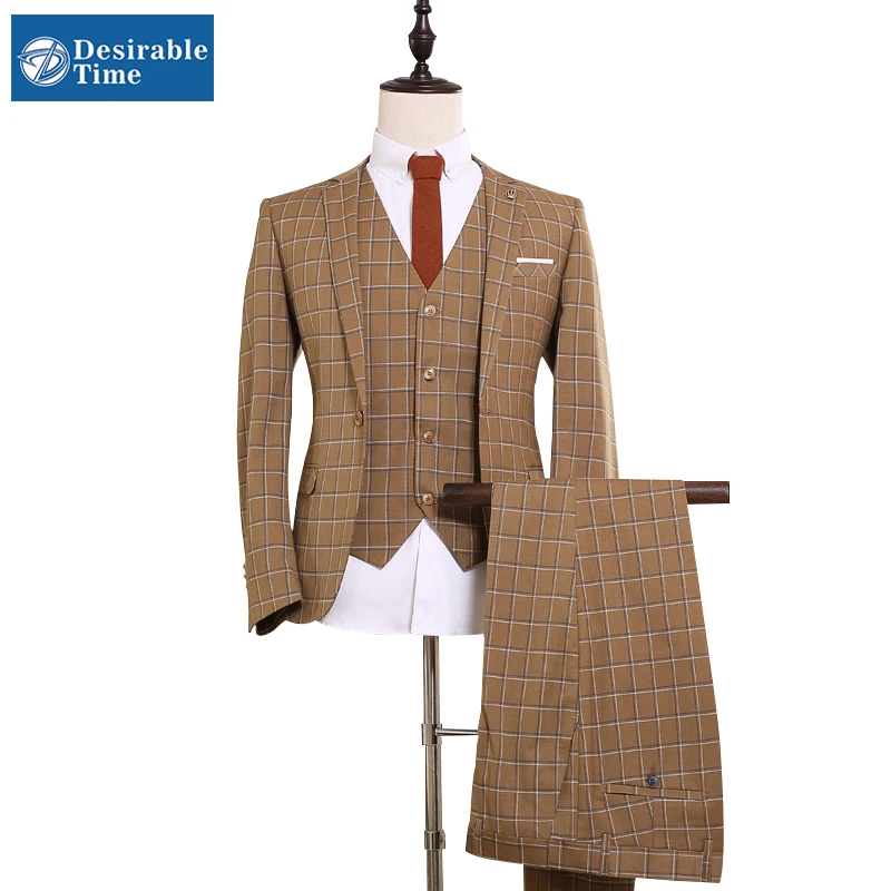 Popular Vintage Plaid Suit-Buy Cheap Vintage Plaid Suit
