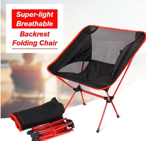 

2019 2PCSX Portable Folding Camping Chair Outdoor Fishing Chair,Ultra-Light Foldable Chairs Seat For Fishing