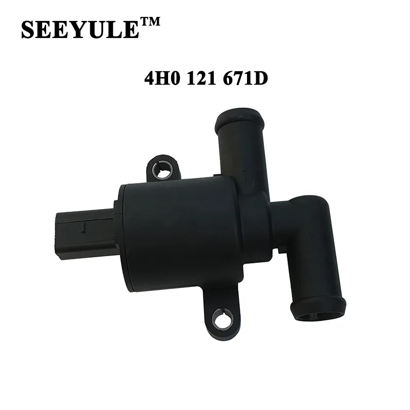 

1pc SEEYULE Heater Control Valve Water Cooling Pump Solenoid Valve 4H0 121 671D for Audi A4 A6 Q5 for VW Golf Octavia 1.8T 2.0T