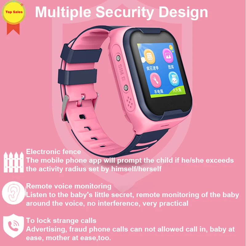 Kids 4G Smart Watch Kids GPS Tracker Child Watch Phone Digital SOS Alarm Clock Camera wifi Phone call baby Watch for ios xiaomi