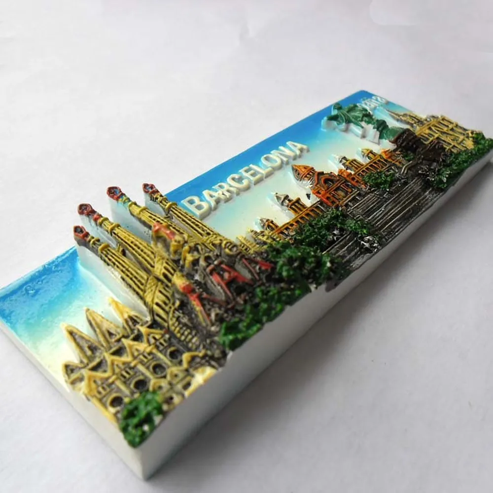1 шт. Испания путешествие в Барселона 3D смолы магниты на холодильник туристические сувениры холодильник магнитные наклейки домашний декор