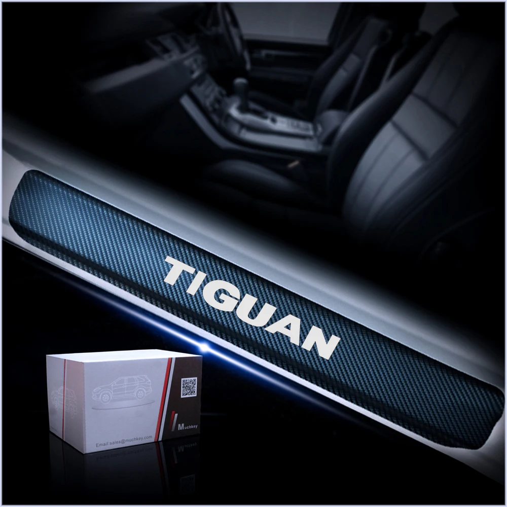Для Volkswagen VW Tiguan Авто входной двери охранник порога Добро пожаловать педаль