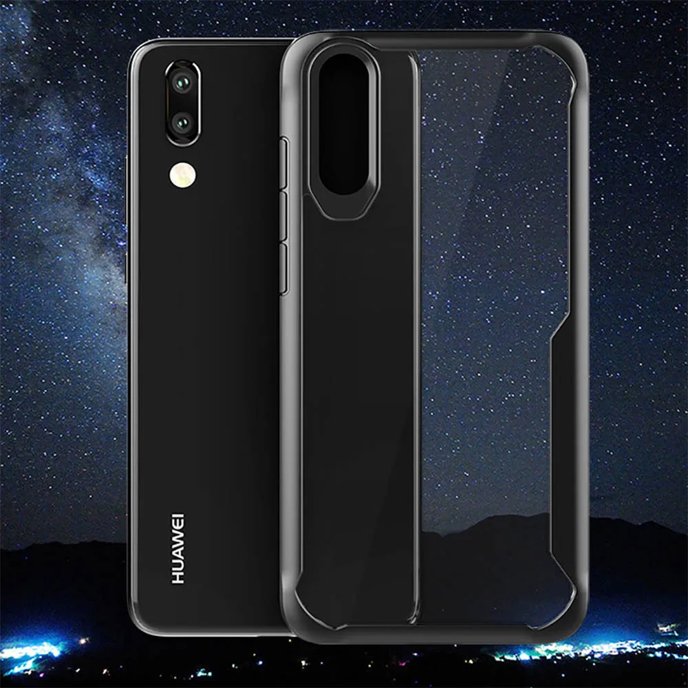 

Armor Protective case for Huawei P20 lite Pro TPU HD Transparent PC Phone Cases Back Cover for Huawei Mate 10 Mate 20 Pro