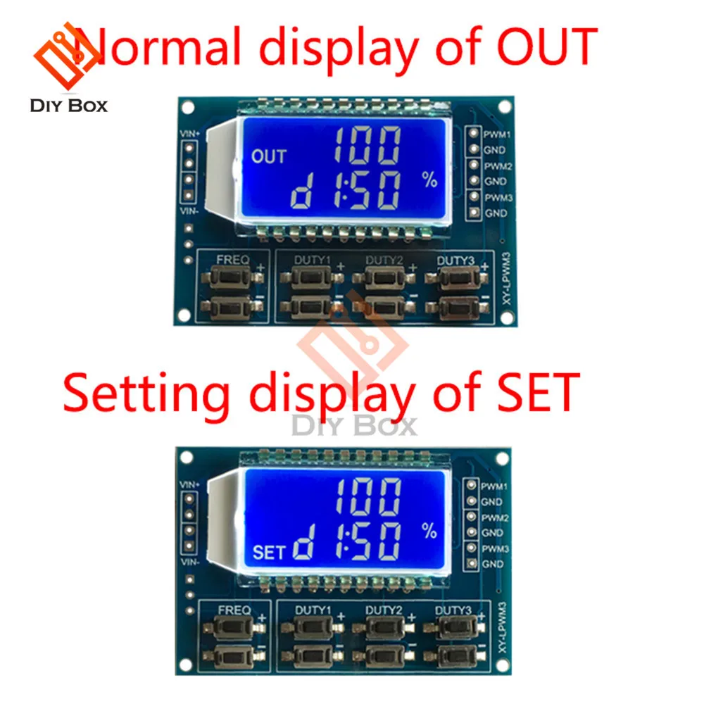 1Hz-150 кГц Отношение сигнал/генератор PWM частота импульсов рабочий цикл регулируемый дисплей модуля LCD 3,3 V-30 V PWM плата Модуль гибкий кабель