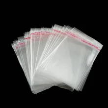 200 шт 4x6 см самоклеющиеся пластиковые пакеты, прозрачные подарочные пакеты для конфет, ювелирная посылка