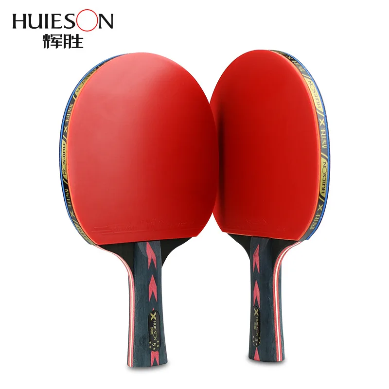 Углеродная ракетка для настольного тенниса с двойным лицом, резиновая мощная ракетка для пинг-понга