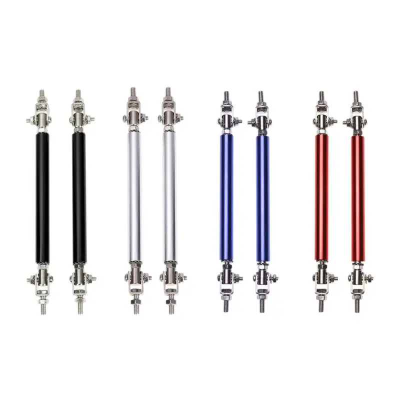 Rosso Regolabile 150MM Paraurti Anteriore Labbro Splitter Universale Per Auto