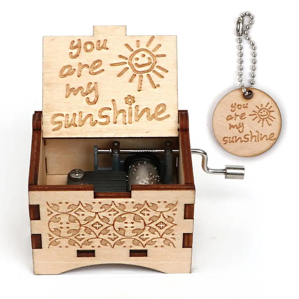 Деревянная музыкальная шкатулка You Are My Sunshine|Музыкальные шкатулки| |