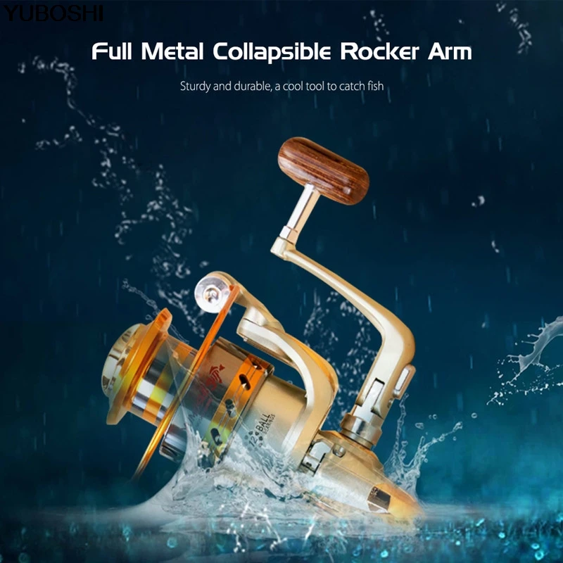 

YUBOSHI EF1000-7000 Metal Carp Spinning Fishing Reels Fly Wheel For Fresh/Saltwater Sea Casting Fishing Spinning Reel FR002