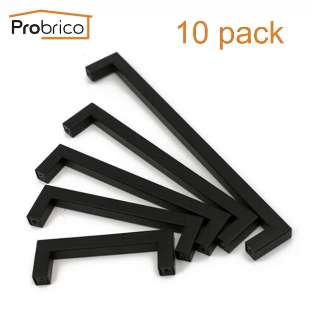 Probrico Black Cabinet Handles Lot 4 10 Square Bar Stainless Steel Probrico Black Cabinet Handles Lot 4 10 Square Bar Stainless Steel Kitchen Cupboard