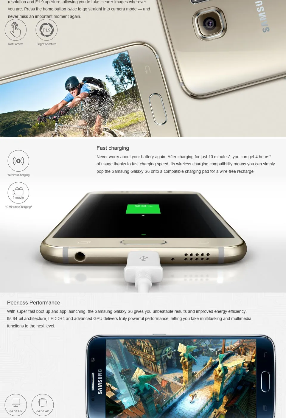buy refurbished iphone Refurbished Samsung Galaxy S6 Edge G925F/P S6 G920A/F/P 5.1"Mobile Phone Octa Core 3GB RAM 32GB ROM LTE 16MP buy refurbished iphone