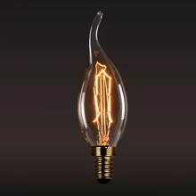 Винтажная лампа накаливания Edison E14 40 Вт 110 В 220 В C35 лампа накаливания для подвесных ламп