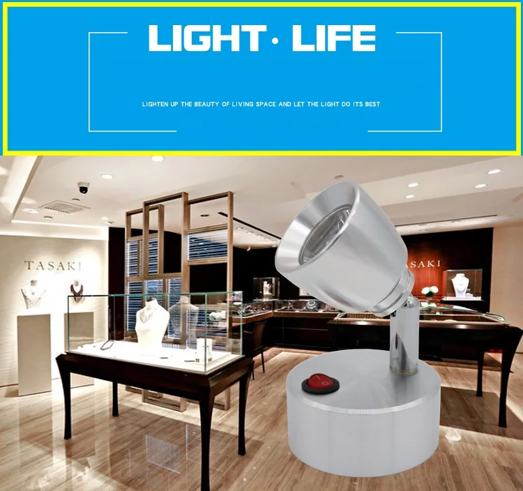 1 Вт/3 Вт AAA батарея светодиодная точечная лампа, беспроводной ювелирный магазин, фон, фото, свадьба, шоу, экономия энергии шкаф Li батарея лампа