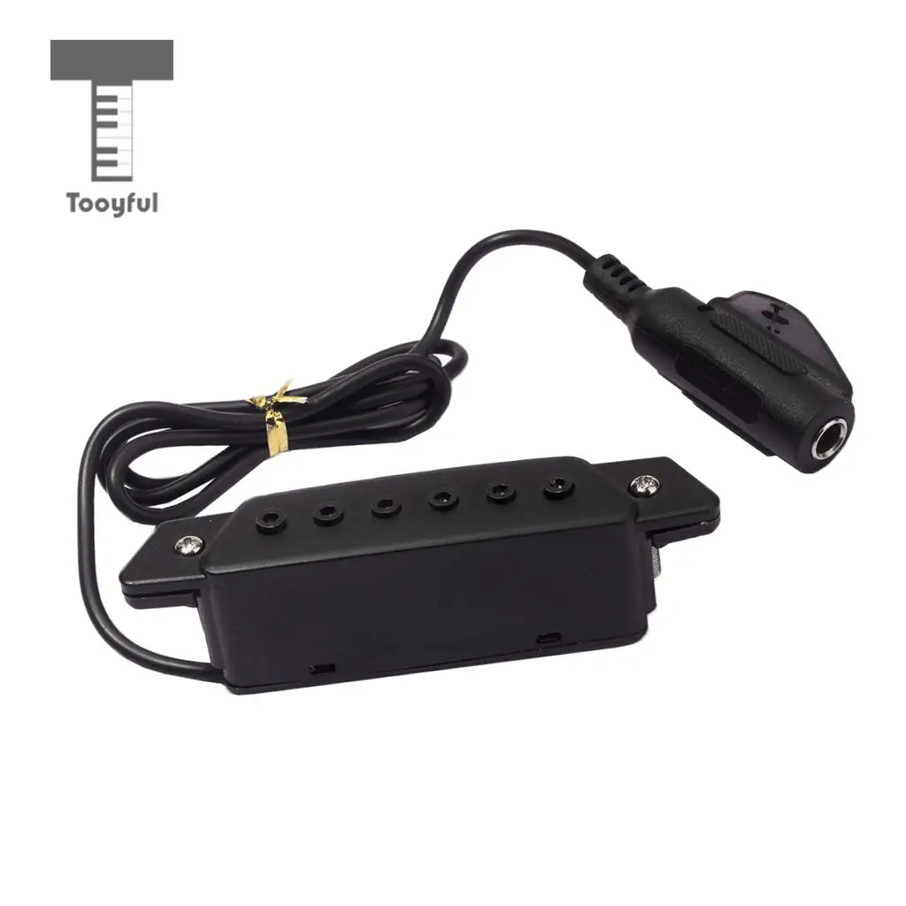 Tooyful Magnetic Soundhole Pickup for Acoustic Guitar with 6.35mm Output Endpin Jack