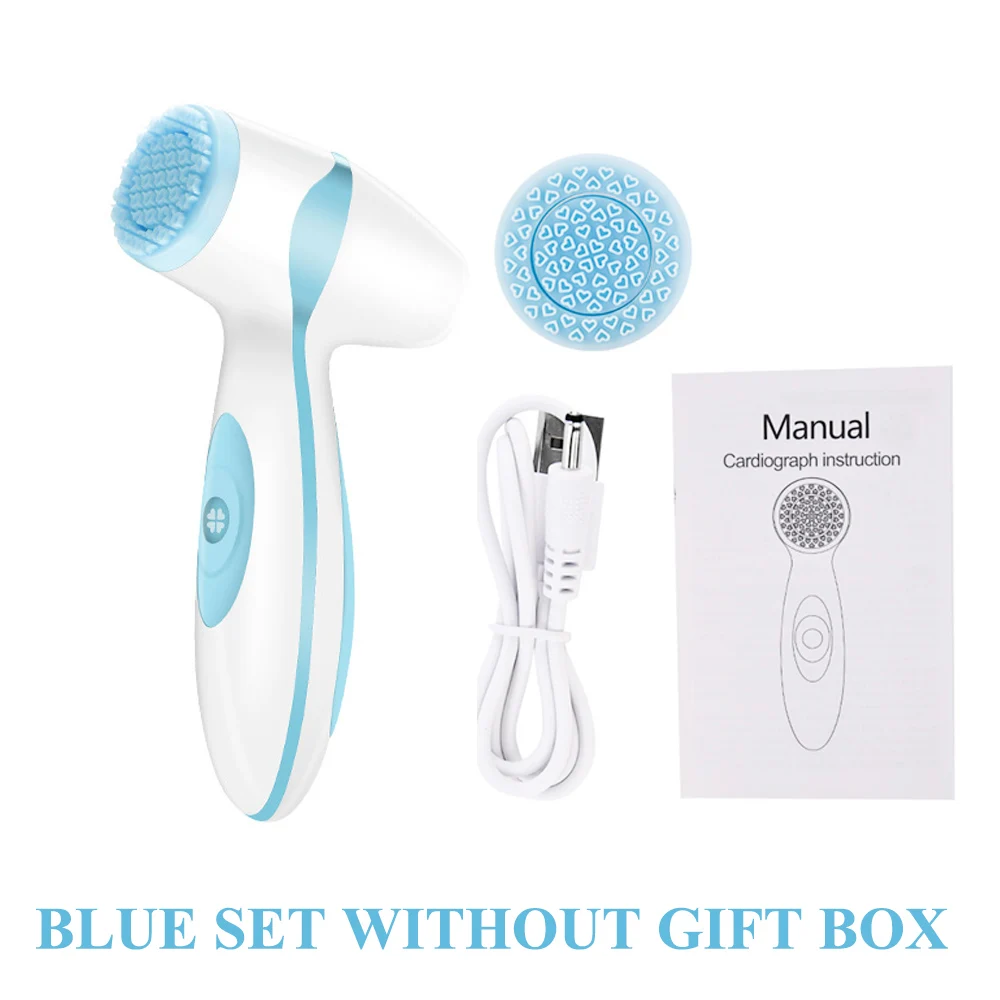 Dropshipping Link For Vip Electric Facial Cleansing Brush Sonic Pore Cleaner Nu Galvanic Spa Skin Care Massager Face lift - Цвет: BLUE WITHOUT BOX