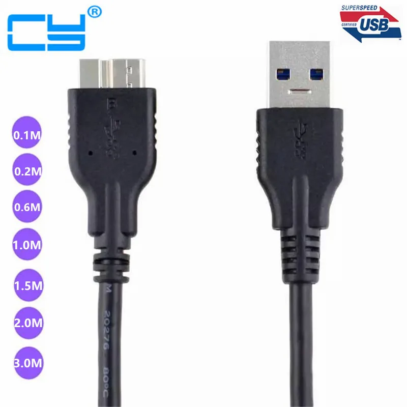 Кабель Micro B USB 3 0 для WD Passport Ultra метаэлементы Seagate Backup Plus Samsung M3 портативный Toshiba SONY